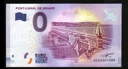 France - Billet Touristique 0 Euro 2018 N°1088 (UEEE001088/5000) - PONT-CANAL DE BRIARE - Privatentwürfe