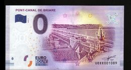 France - Billet Touristique 0 Euro 2018 N°1089 (UEEE001089/5000) - PONT-CANAL DE BRIARE - Privatentwürfe