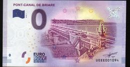 France - Billet Touristique 0 Euro 2018 N°1094 (UEEE001094/5000) - PONT-CANAL DE BRIARE - Privatentwürfe