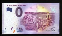 France - Billet Touristique 0 Euro 2018 N°1097 (UEEE001097/5000) - PONT-CANAL DE BRIARE - Privéproeven