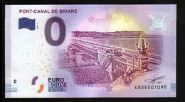 France - Billet Touristique 0 Euro 2018 N°1098 (UEEE001098/5000) - PONT-CANAL DE BRIARE - Privatentwürfe