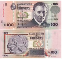 URUGUAY  100 Pesos Uruguayos P88a   Serie E  Dated 2008   UNC - Uruguay