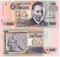 URUGUAY  100 Pesos Uruguayos P88b   Serie F    Dated 2011   UNC - Uruguay