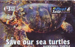 Télécarte FIJI  (2310) TORTUE * 17FIB * SAFE OUR SEA TURTLE * Phonecard - SCHILDKRÖTE * TELEFONKARTE - Turtles