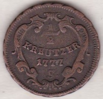 Austria. 1/2  Kreuzer 1777 S  (Schmöllnitz) Maria Theresia. KM# 1987 - Oostenrijk