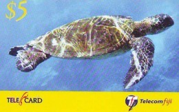 Télécarte FIJI  (2321) TORTUE *  TURTLE * *  Phonecard - SCHILDKRÖTE * TELEFONKARTE - Tartarughe