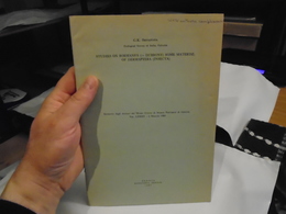 STUDIES ON BORMANS'S (= DUBRONY) SOME MATERIAL OF DERMAPTERA (INSECTA)  1985  G. K. SRIVASTAVA / Dermaptères - Biologische Wetenschappen