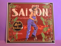 Plaque En Métal "BIERE SAISON 2011" - Plaques En Tôle (après 1960)