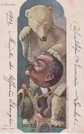 POLITIQUE . Caricature De SIRAT . M. DELCASSE (jouant De La Flute Entre L' Ours Et Le Coq : Concert Des Puissances ) - Satirical