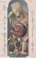 POLITIQUE . Caricature De SIRAT . M. DELCASSE (jouant De La Flute Entre L' Ours Et Le Coq : Concert Des Puissances ) - Satirisch