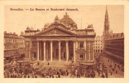 BRUXELLES - La Bourse Et Boulevard Anspach - Avenues, Boulevards