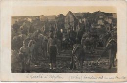 CPA SERBIE Carte Photo écrite Marché Négotin - Servië