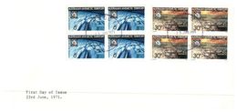 (618) Australia - FDC - 1971 - AAT -  (unusual) Bloc Of 4 Stamps CTO - FDC