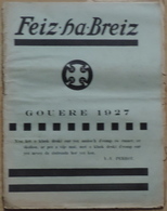 Feiz Ha Breiz. Gouere 1927. N° 7 - Magazines