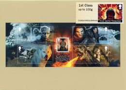 REINO UNIDO / UK (2018) - GAME OF THRONES Full Set Of Postcards + Stamps + Post&Go ATMs (see 32 Scans) / Juego De Tronos - 2011-2020 Dezimalausgaben