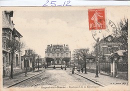 Delcampe - Val De Marne : NOGENT-SUR-MARNE : Boulevard De La République - Nogent Sur Marne