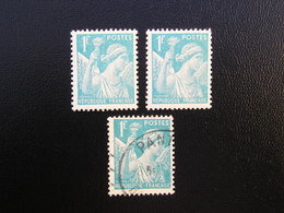 650  Iris  2 NEUF** Et 1 Oblitéré Rond - 1939-44 Iris