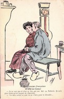 Illustration - Gauloiseries Françaises - Un Effet De Chaleur - Couple - 1900-1949