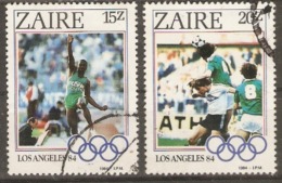 Zaire 1984  SG  1198,9  World Cup   Fine Used - Gebruikt