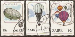 Zaire 1984  SG  1206,7,8  Manned Flight   Fine Used - Oblitérés