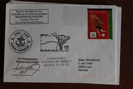 2000    -   MARION  DUFRESNE       ENVELOPPE  COMPLETE - Lettres & Documents