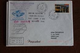 2000    -   MARION  DUFRESNE       ENVELOPPE  COMPLETE - Cartas & Documentos