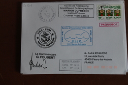 2001    -   MARION  DUFRESNE       ENVELOPPE  COMPLETE - Lettres & Documents