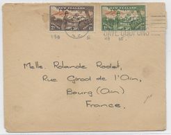 NEW ZEALAND - 1946 - ENVELOPPE => BOURG (AIN) - Covers & Documents