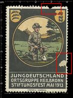 German Poster Stamp, Reklamemarke, Cinderella, Scout, Erkunden, Jungdeutschland Ortsgruppe Heilbronn Stiftungsfest Mai. - Usati