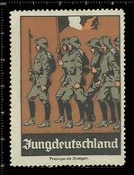 German Poster Stamp, Reklamemarke, Cinderella, Scout, Erkunden, Scout Posing, Erkunden Posierend, Jungdeutschland. - Oblitérés