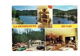 Cpm - 83 - Carces - La Guinguette Du Lac - Restaurant Salle à Manger Taxidermie Tête De Sanglier Voiture Citroen - Carces