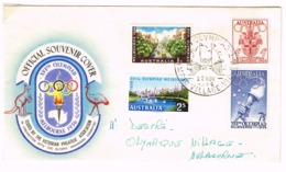 Official Souvenir Cover Melbourne 1956 - Postmark Collection