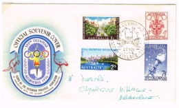 Official Souvenir Cover Melbourne 1956 - Marcofilia