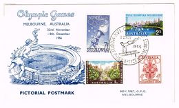 Olympic Games Melbourne Australia 22.11.56 Pictorial Postmark - Postmark Collection