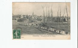 CHATEAUVILLAIN (HAUTE MARNE) VUE GENERALE PRISE SUR L'AUJON (EGLISE ET PONT) 1910 - Chateauvillain