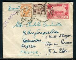 Myanmar / Burma - Enveloppe De Rangoon Pour La France En 1950 , Affranchissement Recto Et Verso - Ref F115 - Myanmar (Birmanie 1948-...)