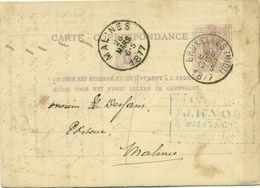 Briefkaart - Carte Correspondance Nr 9 - Afz. Librairie Internationale Catholique J. H. Vos Te Maestricht : 1877 - Imprimerie & Papeterie