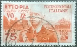 ETIOPIA - ITALIAN COLONY  YVERT # 6 - VF USED - Aethiopien