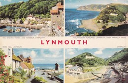 Postcard  Lynmouth Multiview  My Ref  B11917 - Lynmouth & Lynton
