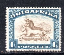 T1341 - SUD AFRICA , 1 Scellino Con Filigrana Antilope CAPOVOLTA INVERTED  **MNH - Ungebraucht
