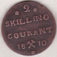 Norvege 2 Skilling Courant 1810. Frederik VI, Variété Petite Couronne, Grande Croix Et Grand 2 - Norvège