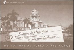 J) 2003 CUBA-CARIBE, CHURCH, INTERNATIONAL MESSAGING SERVICE, FROM YOUR HANDS FLY TO MY HANDS, POSTCARD - Lettres & Documents