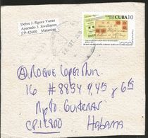 J) 2015 CUBA-CARIBE, 50th ANNIVERSARY OF THE CUBAN POSTAL MUSEUM "JOSE LUIS GUERRA AGUILAR", LETTER WITH SEALS - Lettres & Documents