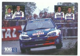 CPM Championnat De France Des Rallyes 1997 Equipe Officielle 106 Maxi Peugeot - Ducher Vericel Boetti Nas De Touris - Rally