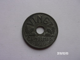 20 Centimes - 1941 - KM 899 - 20 Centimes