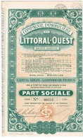 Action Ancienne - Compagnie Immobilière Du Littoral-Ouest - Titre De 1928 - - Tourismus