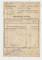 Bordereau D'envoi De Pièces , Militaria , 12 E Région, 3 éme Sous Intendance Militaire De LIMOGES , 1921 , Haute Vienne - Ohne Zuordnung