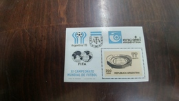 Argentina-xi Campeonato Mundial De Futbol-(1)-(1stamps Block)-mint - Blocks & Kleinbögen