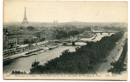 CPA - Carte Postale - FRANCE-PARIS -  Panorama Vue Sur La Seine   (CPV 356) - The River Seine And Its Banks