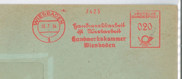 Wiesbaden Handwerksarbeit Ist Wertarbeit Handwerkskammer 1954 7425 AFS - Altri & Non Classificati